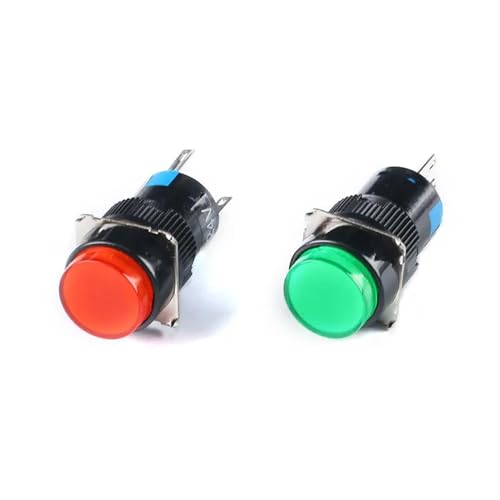Interrupteur bouton-poussoir autobloquant 16mm résistant pour remplacer un commutateur
