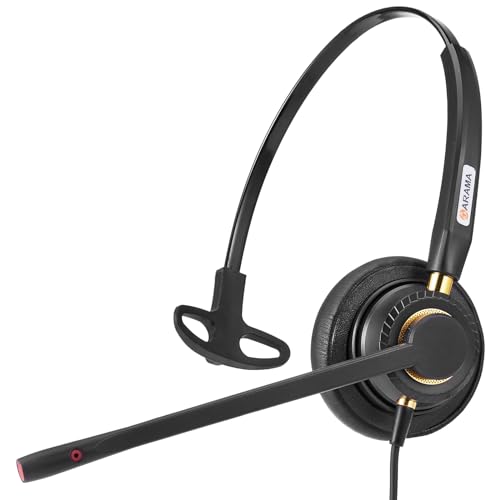 Arama A800-S Corded Telephone Headset Mono W/Noise Canceling Mic Compatible thumb #1