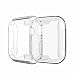 Soft TPU Skin Full Cove Screen Protector Case for Apple Watch Series iWatch 6 44mm (Clear)