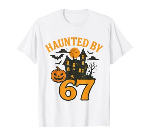 67 Meme Halloween Haunted Spooky - Six Seven Gen Alpha Z T-Shirt
