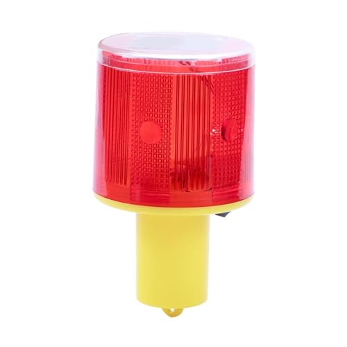 Feu rouge d'avertissement solaire à LED clignotante haute visibilité
