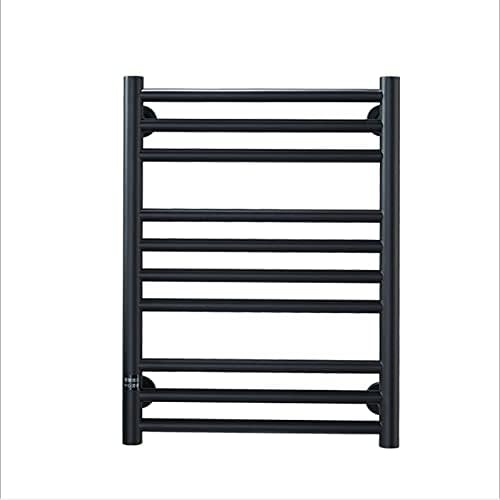Heated Towel Rail Rails Electric Towel Warmer,Heated Towel Rail Radiator Wall-Mounted Electric Heated Towel Rack and Drying Racks for Bathroom,9 Bars,White