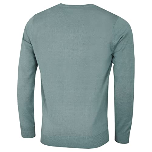 Calvin Klein Mens Crew Neck Sweater - Sage - L - 3