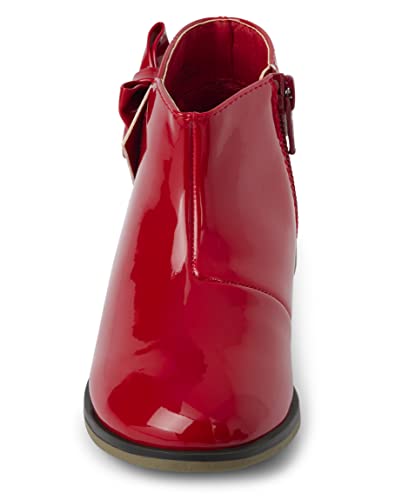 Gymboree, And Toddler Girls Faux Leather Booties,Big Red,12, 12 Big Kid #TOP3