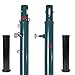 Aoneky Permanent Adjustable Volleyball Post System - Complete Set with 2 Steel Poles & Ground Sleeves, 6 Height Settings (5.08-7.97 ft) for Badminton & Volleyball, Includes Winch for In-Ground Install