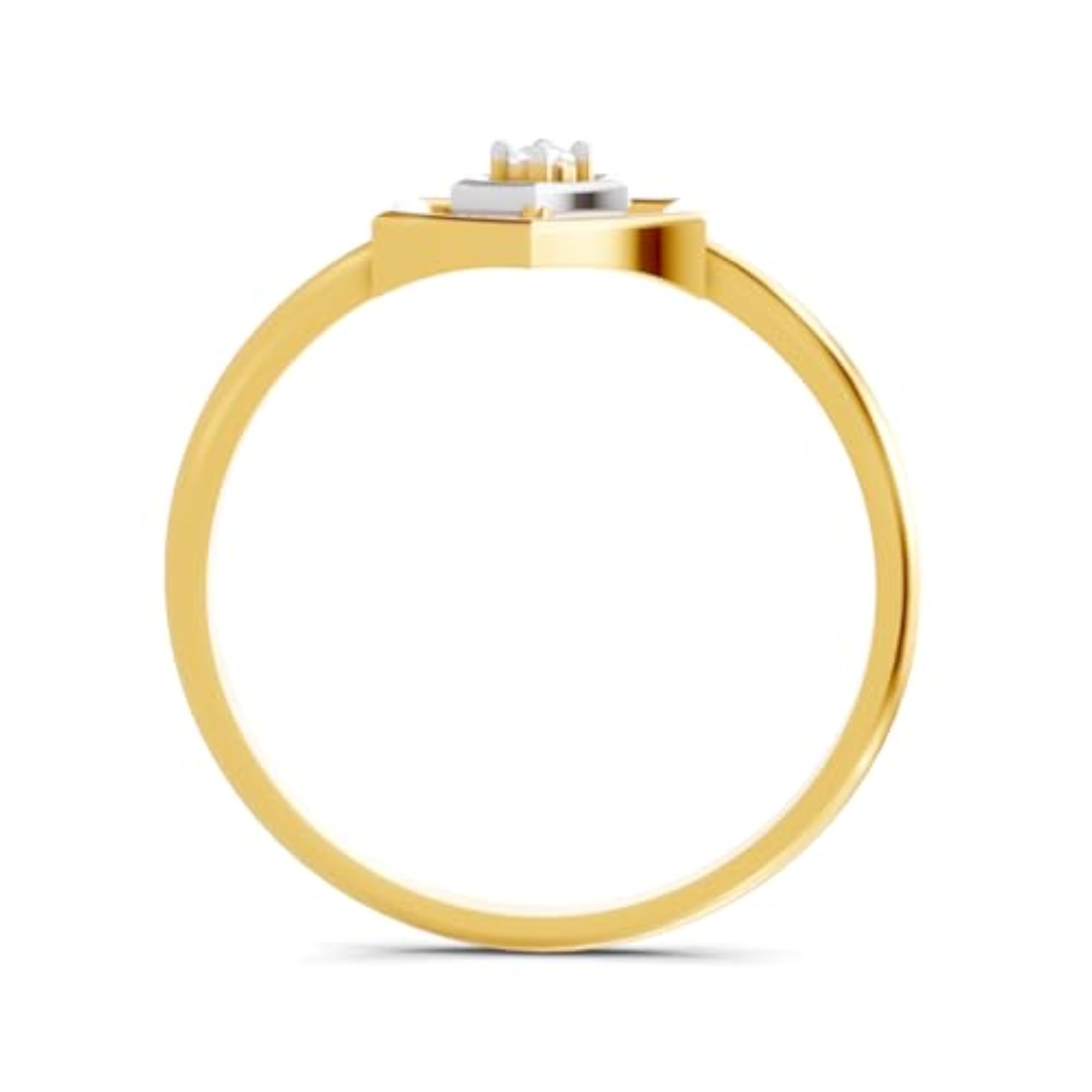 Lab Grown Diamond Ring for Women, 0.02ct 925 Silver