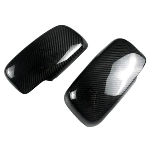 NgAnoh Espejo Retrovisor Lateral para Mitsubishi Lancer EVO 2002-2007, 2piezas Coche Retrovisores Izquierdo Y Derecho Cubiertas Tapas Carcasa Accesorios,A/Carbonfiber~Look