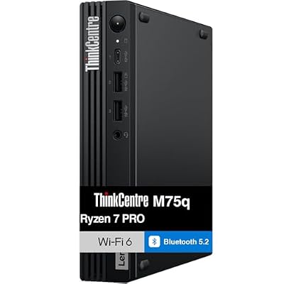 ME2 Customized Desktop, Created Using Lenovo ThinkCentre M75q Gen 5 Tiny Desktop, with AMD Ryzen 7 PRO 8700GE Processor, 16GB, 32GB, 64GB, 512GB, 1TB, 2TB SSD, AMD Radeon 780M Graphics, Windows 11 Pro
