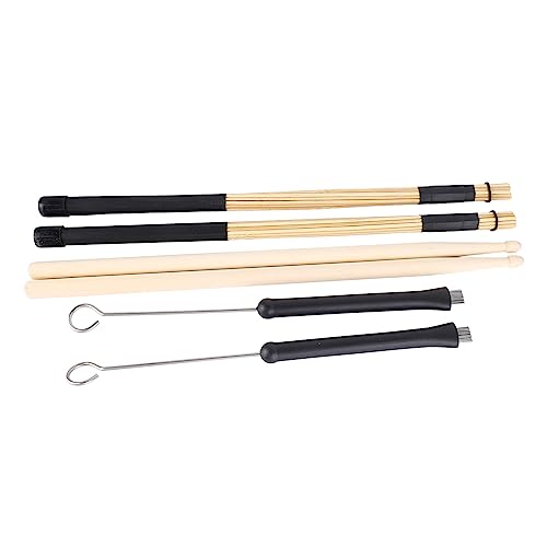 Set de Baquetas y Brochas para Batería de Madera miniatura 1