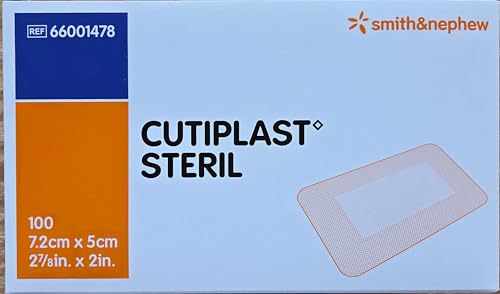 CUTIPLAST sterylny opatrunek na ranę 7,2 cm x 5 cm, 100 szt