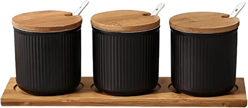Jar de especias Jar de especias Estilo nórdico Juego de frasco de condimentos Cerámico Carrera de cerámica Catatchía de la cocina Jar del chile CHILI Jar de azúcar Tank de almacenamiento de botellas