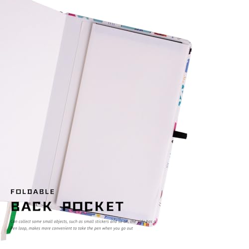 Journal à pois A5 carnet de notes pointillé papier 160g/m² couverture rigide - 5