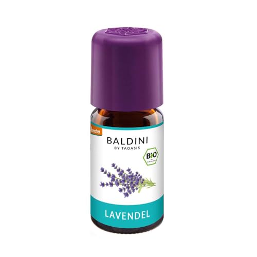 Baldini – Aceite de lavanda orgánico, 100% natural, aroma fino de lavanda de Francia, aceite esencial de lavanda orgánico, aceite de lavanda Baldini, aceite aromático orgánico, 10 ml