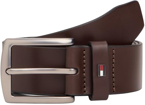Tommy Hilfiger Ceinture Homme Denton 4,0 cm Cuir, Marron (Coffee Bean), 80 cm