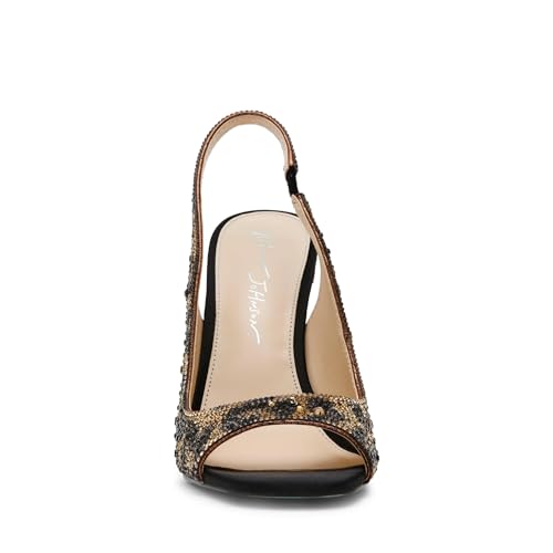 Image of Betsey Johnson Women's Mina Peep-Toe Slingback Heeled Sandals