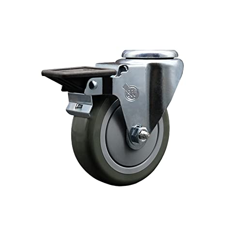 Polyurethane Swivel Bolt Hole Caster w/4