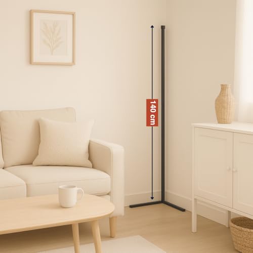 Lámpara de pie LED Grundig de 140 cm para iluminar rincones oscuros con música 2