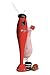 Americana EHB-1000R Electric Immersion Hand Blender, Mixer, Chopper, 1-Touch Soups, Sauces, Baby Food, Compact Storage, Easy Clean 150 Watts Red