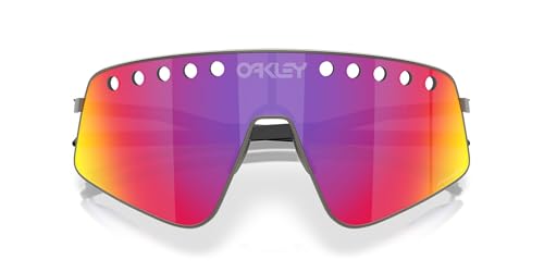 Image of Oakley Sunglasses for Men - OO6025 Sutro TI Sweep Sunglasses with Rimless Titanium Frames PRIZM Lenses