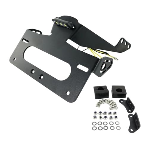 Support plaque immatriculation aluminium MT-09 FZ-09 SP 17-20 kit de rangement arrière moto