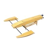 AEORCACC RC Boat Wooden Trimaran Hull Kit - Unassembled DIY Triple-Hull Model Boat, High-Speed Catamaran Base...