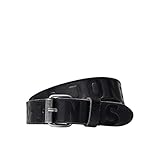 einfarbiger Herren Leder Gürtel mit einer glatten Oberfläche