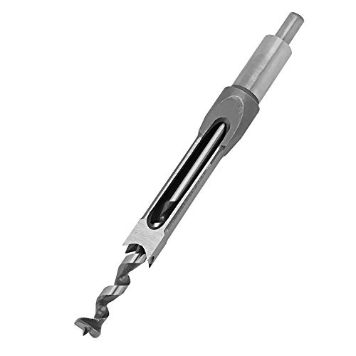 1pc16mm Herramienta de taladro de orificio cuadrado, juego de cincel de mortaja hueco de Walfront, herramientas de carpinter�a de bricolaje, cortador de cincel, sierra de orificios cuadrados (16 mm)