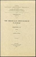 The Didascalia Apostolorum in Syriac, I: T. 9042904429 Book Cover