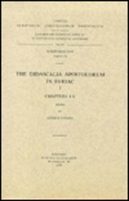 Paperback The Didascalia Apostolorum in Syriac, I: T. Book