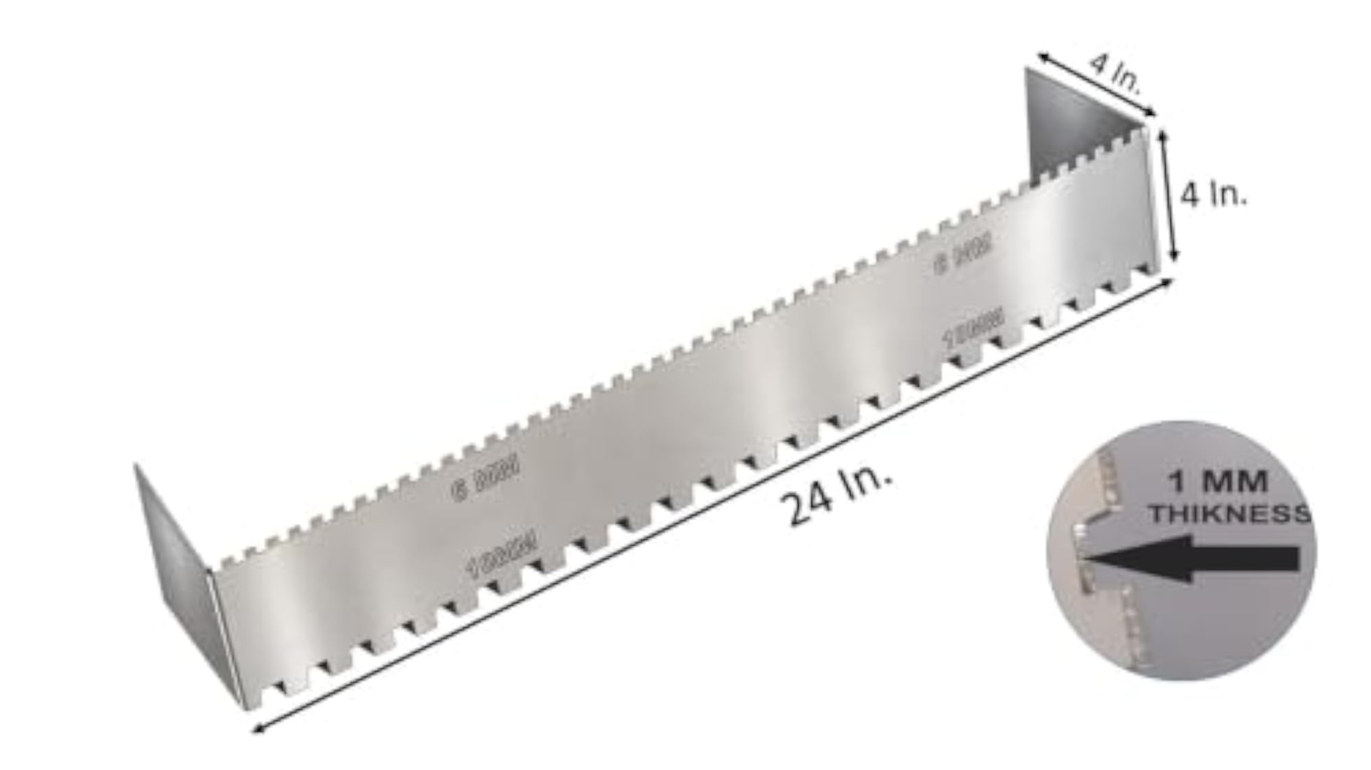 Metal Notch Trowel For Fixing Tiles