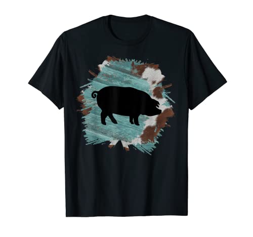 Pig Mama Leopard Serape divertido amante de los cerdos Camiseta