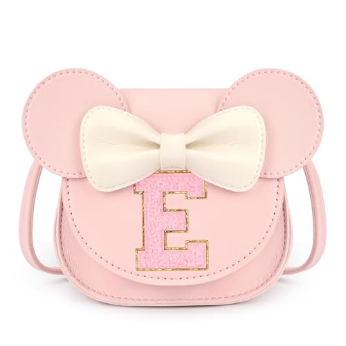 mibasies Toddler Purse Girl Gifts: Girls Birthday Gifts for 3-8 - Toys for Ages 2-4 Purse Pink Letter E