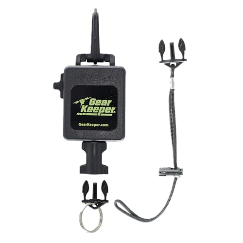 Gear Keeper Scuba Diving Console Retractor Deluxe - Standard Snap Clip W/ 6” Lanyard - RT3 Series Scuba Gear for Securing at Hip/Chest - Diving Equipment - 32” Extension 24 oz Retraction - USA Made