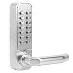 Smart Mechanical Door Lock with Digital Password Entry - Keyless Access for Home Security, Zinc Alloy Home Security Door Handle Lock Waterproof (No Battery Required)