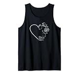 Book Lover Heart of Books Design Reading Literature Fiction Tank Top