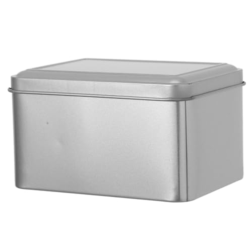 MOLUCKFU 4個蓋付き属製ブリキ箱 ティー缶 茶葉保存容器 クッキー収納 小物入れ コーヒー豆 キャニスター 備蓄容器 キッチン雑貨