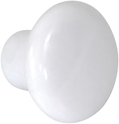 Harrier Ceramic Cabinet Door and Drawer Knobs, White, 25 Pack