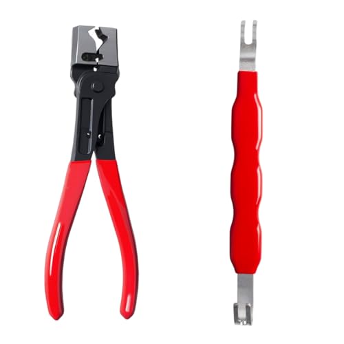 Tuxihapp Car Electrical Disconnect Pliers, Heavy Duty Automotive CV Boot Clamp Plier, Universal Auto Wire Connector Separator Tools Accessories for SUV, Truck (2PCS)