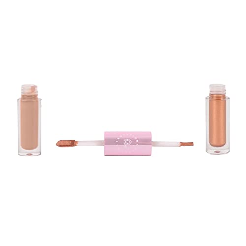 Profusion Cosmetics Sweet Swirl Eyeshadow Duo- Dual-Ended Liquid Matte Shadow For Creating A Quick On-The-Go Look With Just One Swipe (Caramel) #TOP2
