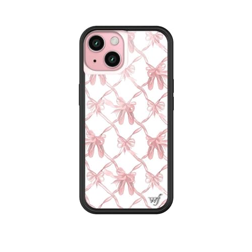 Image of Wildflower Cases - Compatible with iPhone 16 | Protective Bumper, 6.5ft Drop Test Certified, Women Owned Small Business | Cute Trendy Coquette Pink Bows Ballet Slippers | On Pointe