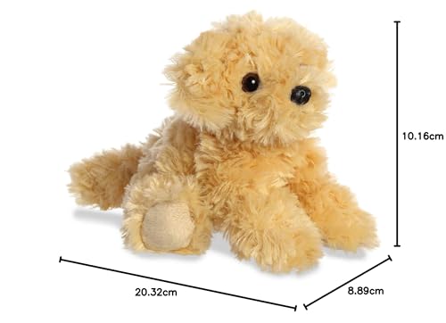 Aurora® Adorable Mini Flopsie™ Ginny Goldendoodle™ Stuffed Animal - Mini Companions Ready for Playful Adventures - for Kids All Ages, Toddlers, Adults, and Families - Gold 8 Inches