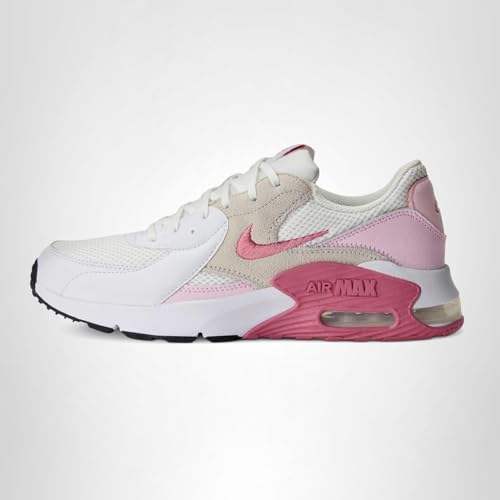 Nike Women's Air Max Excee Shoes, White/Peony-Pink Foam-Platinum Tint, 6