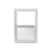 TAFCO 23.5 in. x 35.5 in. Single Hung Vinyl Window - White