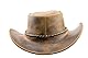 Black Jungle Kimbolton Lederhut, Westernhut, Australienhut, Cowboyhut (Tan, XXL)