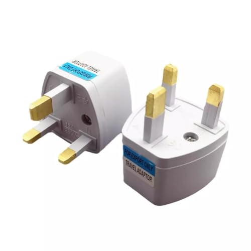 変換プラグ bfタイプ 海外用電源変換プラグ BFタイプ シングルコンセントタイプ コンセント変換 イギリス/シンガポール/マレーシア/香港/マカオなどの地域に対応 電源変換アダプター bfタイプ 海外用 アダプター プラグ (1個セット)