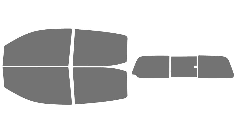 The Tint Effect Precut Window Tint Kit Compatible with GMC Canyon Crew Cab Truck (2015-2022) (Full Truck with 3 Piece Slider Rear: 45%) Automotive Film