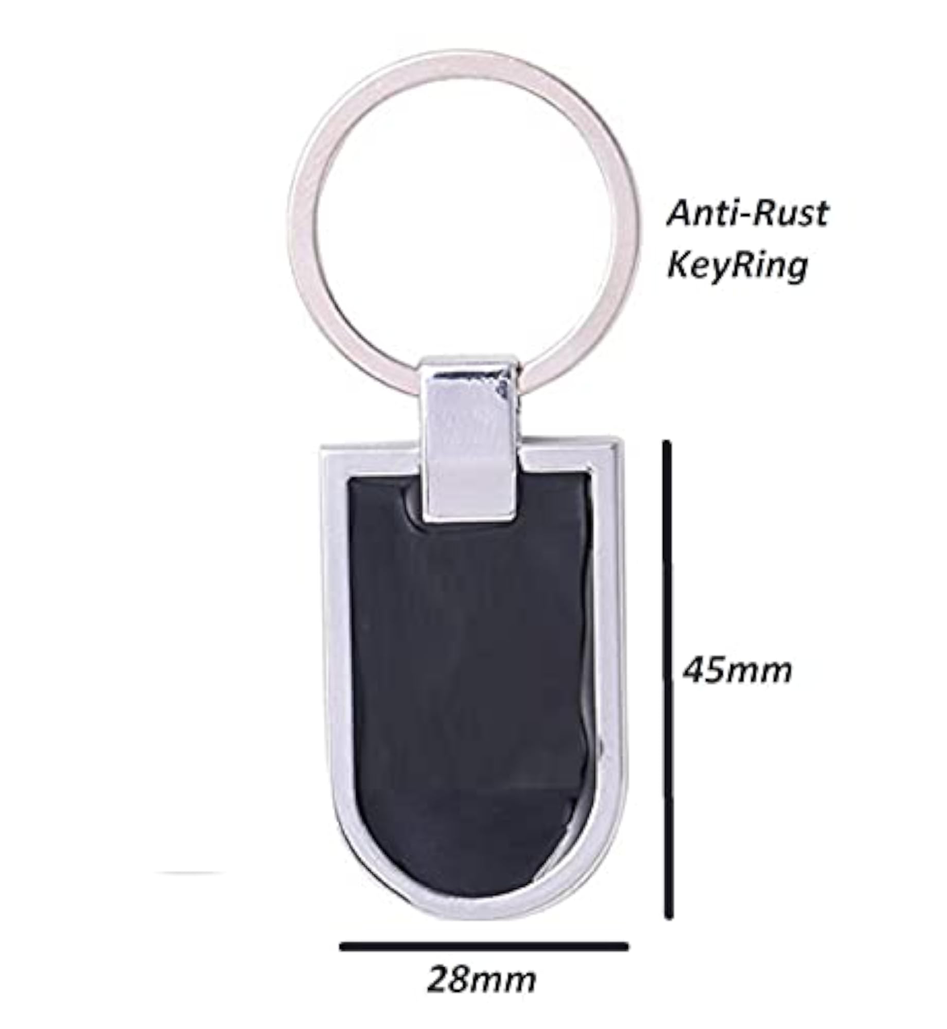 Stainless Steel Alphabet Letter Keychain, Anti-Rust Gift