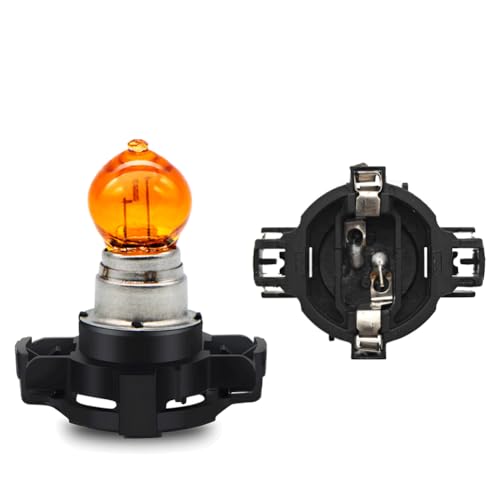 SOFOC-PY24W Clignotant Avant Automobile Feu de Position Feu de Jour etc 12V 24W Jaune Ambre 2Pcs