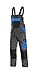 Produktbild CANIS CXS Phoenix Cronos Arbeitslatzhose Professionelle Latzhose Herren Schutz für Monteur Gärtner Damen Hose für Mechaniker mit Klettverschlusstaschen Cargotaschen; grau mit blau (50)
