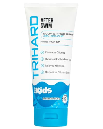 TRIHARD Kids Body & Face Wash | Ultimate Chlorine Removal & Soothing Care for Kids Swim, Dermatologically-Tested & Approved